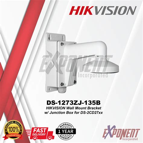 hikvision ds-1273zj-135b wall mount bracket with junction box|DS.